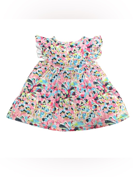 Buttons & Bows Boutique Dress 4T Floral Flutter Sleeve Twirl - Picture 4 of 9